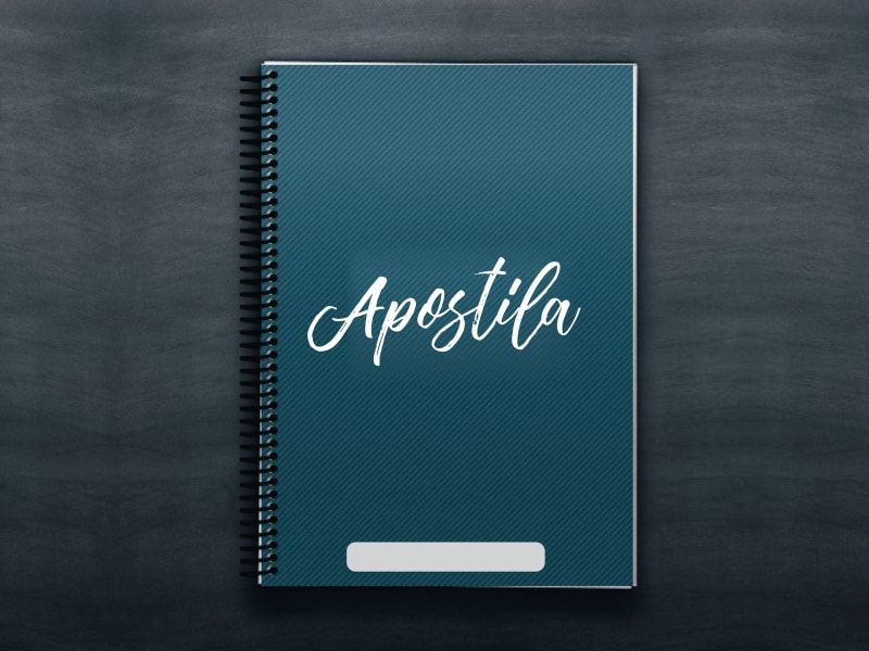As apostilas podem ser impressas coloridas ou preto e branco. Elas são bastante utilizadas em escolas, cursos e concursos.